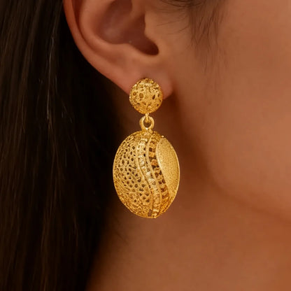 dubai jewelry gold sets Necklace and earrings set for women high quality plated jewelry sets weddings mother gifts