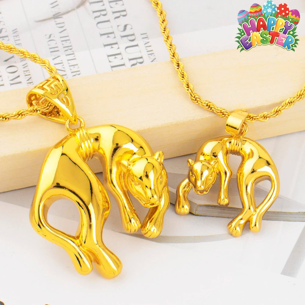 Dubai Nigeria Stainless-Steel Pendant Necklace for Women, Luxury Easter-Party Gift, Elegant Jewellery Woman