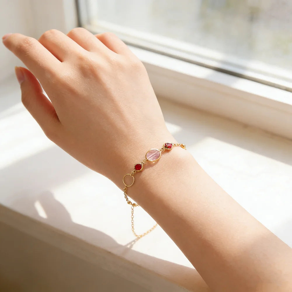 women foot jewelry Stainless Steel Luxury Shiny Zircon Anklets Bracelet 18K Plated Waterproof Statement Jewelry Gift New