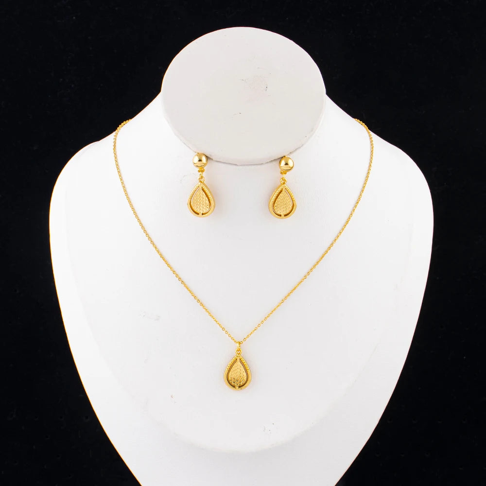 Girls Jewelry Sets Necklace and Earring Sets Cute Teddy Bear Pendants Christmas Gifts for Girls Wholesale