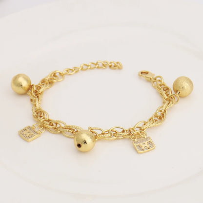 France Animal Flower Pendant Chain Bracelet for Women, Stainless Steel Africa Wedding Party Gift, Trendy Daily Accessor