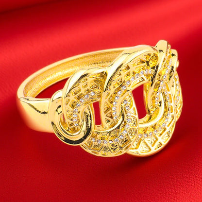 Africa Dubai Luxury Necklace Earrings Ring Bracelet Jewelry Set for Women Wedding Party Bridal Gift