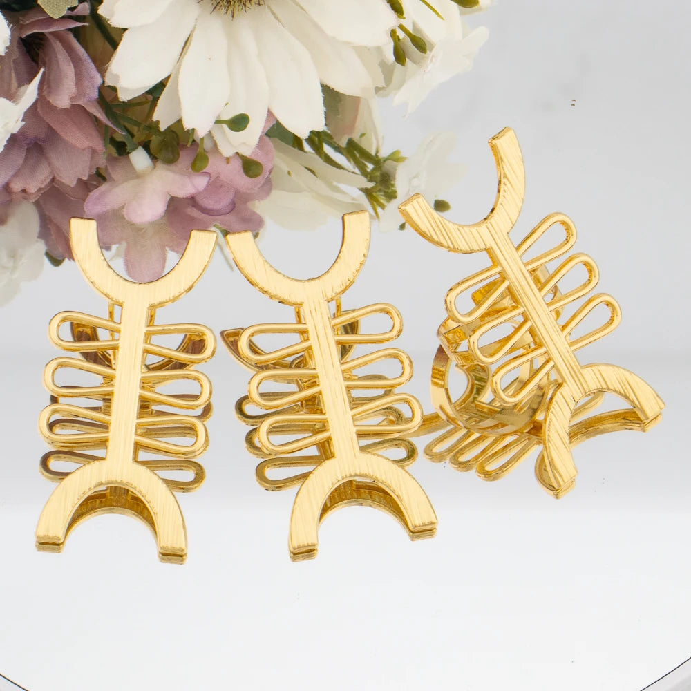 18k Gold Plated Clip Earrings and Finger Ring Dubai Copper Jewelry Set Fashion Earrings Jewelry for Women Party Gift for African