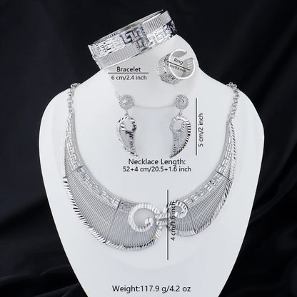 france luxury accessorie 24k gold plated earrings necklaces bracelets ring east jewelry sets dubai jewelry Exquisite gifts