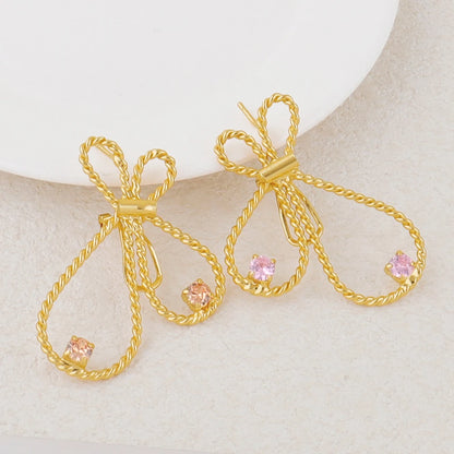 Fashion Design Jewelry Women Set Dubai Gold Earrings Necklace Colorful Zircon Bracelet Ring Set Jewelry Wedding Party Favors