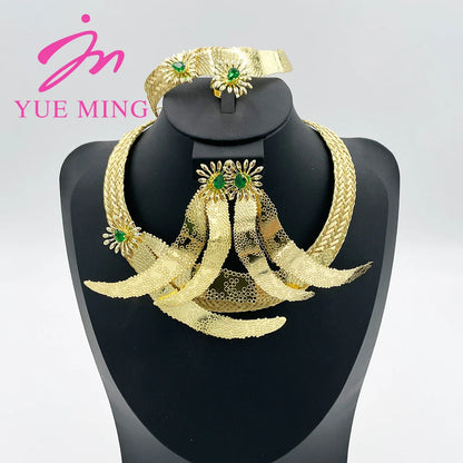 Yueming Flower Jewelry Unique Set