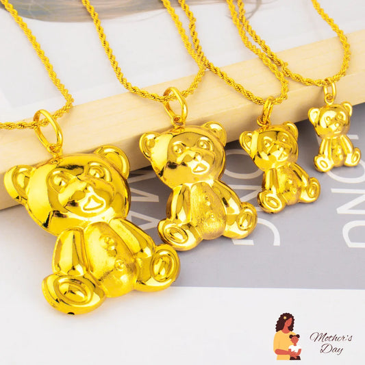 YM Luxury Pendant Series of Bears Dubai Hip Hop Women Men Popular Necklace Pendant DIY Jewelry Gift  for Mother's Day Party
