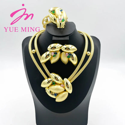 Yueming Flower Jewelry Unique Set