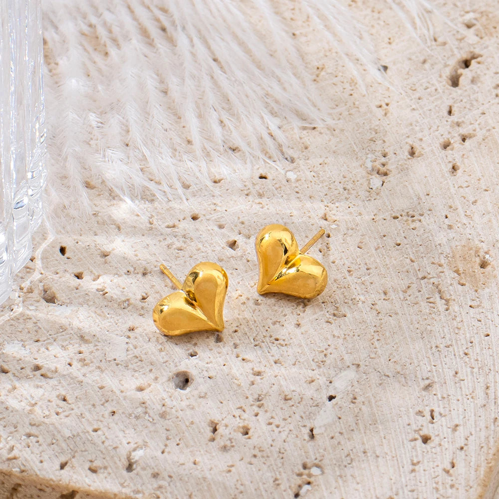 Dubai Heart Pendant Necklace and Earrings 2-Piece Set for Women Wholesale Wedding and Mother's Day Gifts