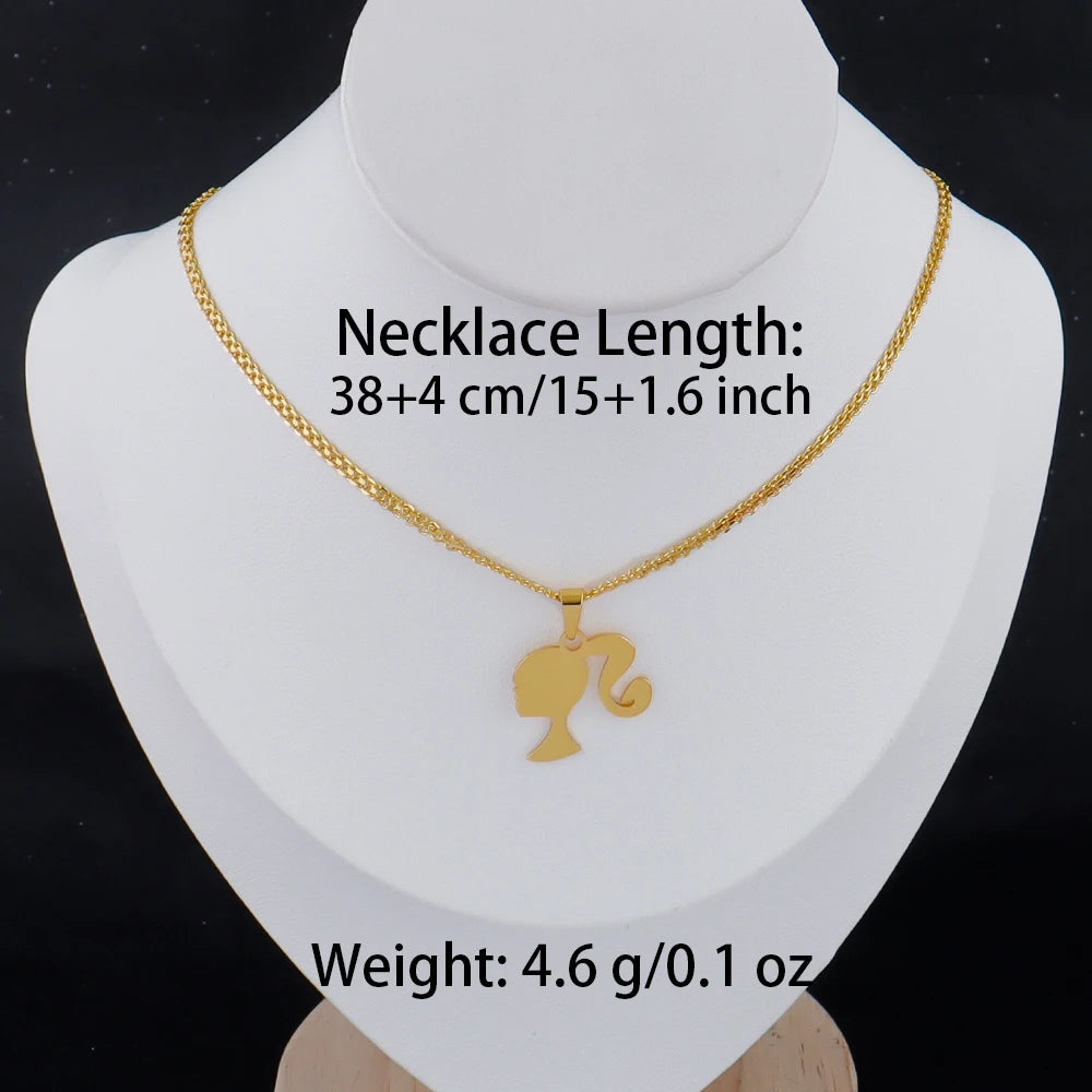 luxury stainless gold letter necklace for women high quality stainless steel Minimalist letters for necklace Daily wear Gift