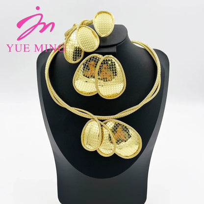 Yueming Luxury Flower Jewelry Set