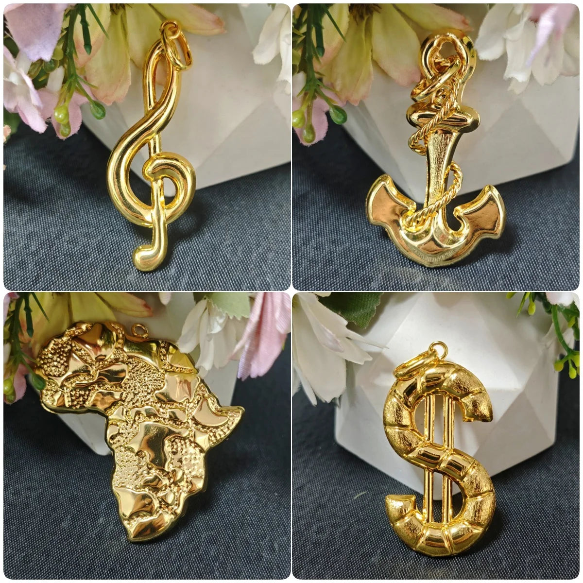 YM Popular Pendant Compilation Wholesale Dubai France Women Men Luxury Pendant DIY Keychain Pendant Jewelry Gift for Mother