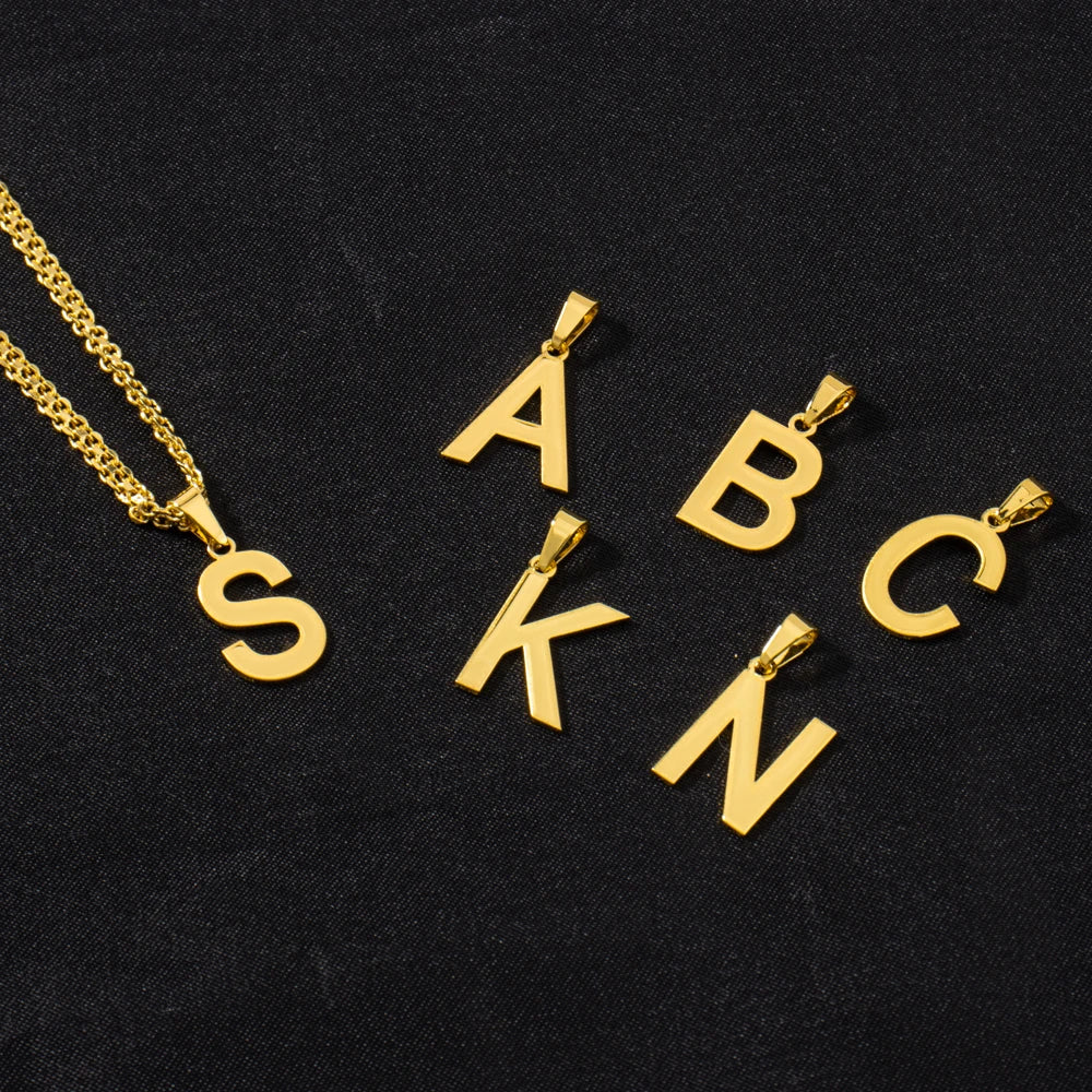 New Letter Pendant A-Z English DIY Necklace For Women's Day Wedding Party Romantic Jewelry Accessories Wholesale