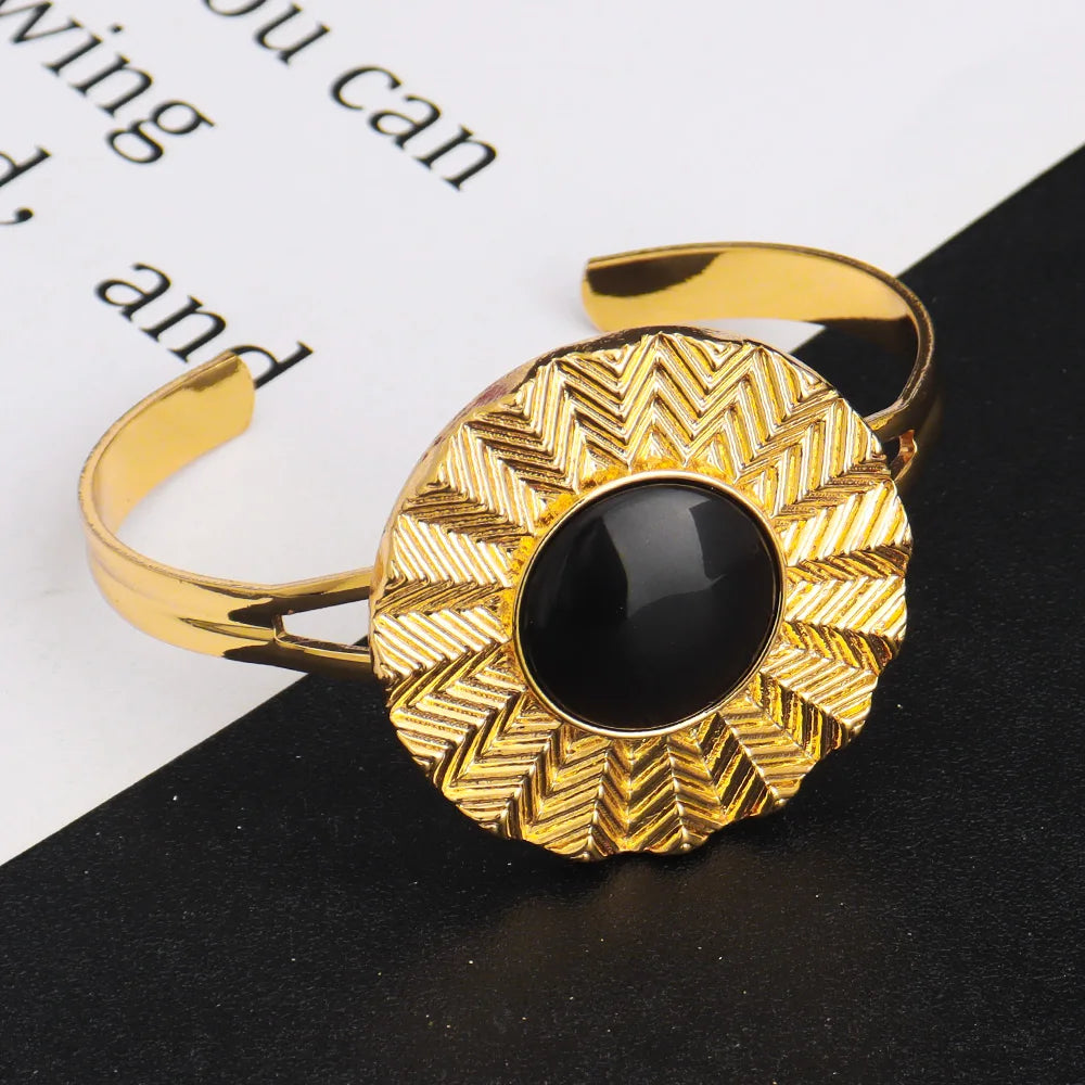 Joyería de oro de alta calidad para niñas, juego de joyas de oro etíope, juego de collares con aretes de boda africana de Dubái