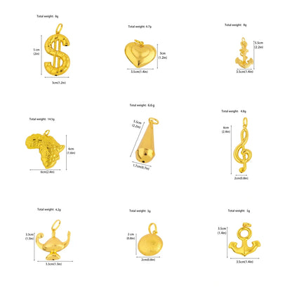 YM Popular Pendant Compilation Wholesale Dubai France Women Men Luxury Pendant DIY Keychain Pendant Jewelry Gift for Mother