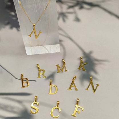 New Letter Pendant A-Z English DIY Necklace For Women's Day Wedding Party Romantic Jewelry Accessories Wholesale