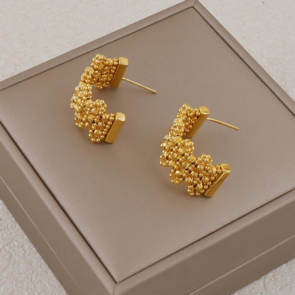 Dubai Bridal Full Beaded Choker Necklace & Earrings Set, Luxury Gold-Tone jewelry sets for Women, Wedding Party jewellery woman,