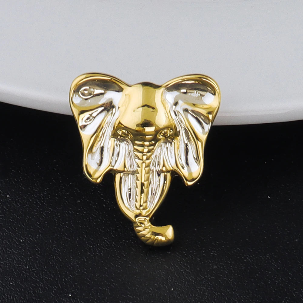 luxury gold plated woman jewerly set Dubai Gold Color Elephant Bracelet Ring Earrings Necklace Set For Women Party Gift