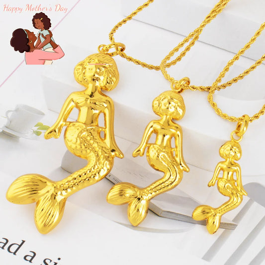 YM Elegant Pendant Series of Mermaid France Women Men Fashion Necklace Pendant DIY Jewelry Making Gift for Mother's Day Party