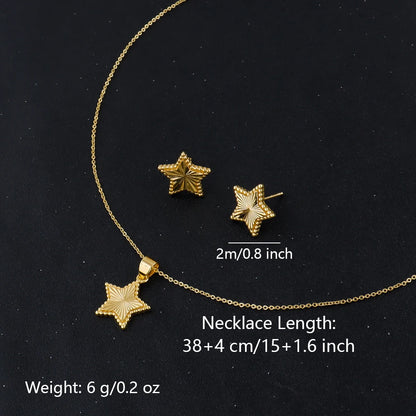 316L Stainless Steel Pendant Necklace18K Gold Plated Fashion Jewelry Individualistic Waterproof Holiday Jewelry Accessories
