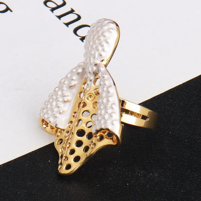 Dubai Mermaid Tail 4Pcs Jewelry Set, Hollow Earrings & Necklace Bangle Ring for Women, Luxury Africa Wedding Party Gift
