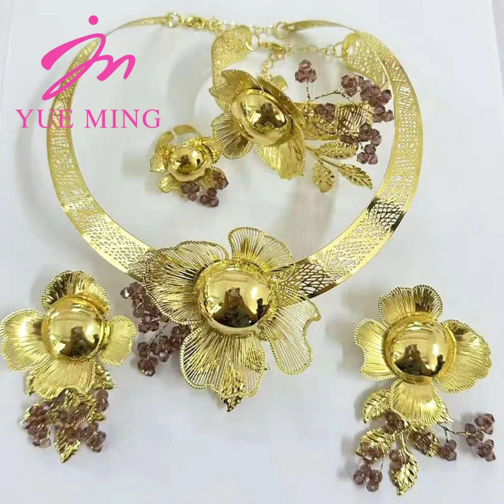 Yueming Luxury Nuptial Jewelry Set