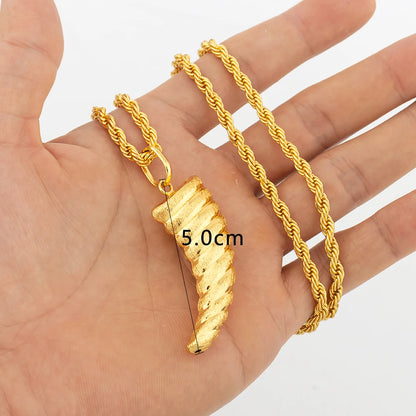 Dubai Gold Color Pendant  Hip Hop Personality style for Men Women Minimalist Jewelry Party Jewelry Birthday Gifts