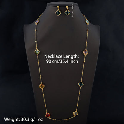 Dubai Nigeria Stainless-Steel Pendant Necklace for Women, Luxury Easter-Party Gift, Elegant Jewellery Woman