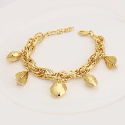 France Animal Flower Pendant Chain Bracelet for Women, Stainless Steel Africa Wedding Party Gift, Trendy Daily Accessor