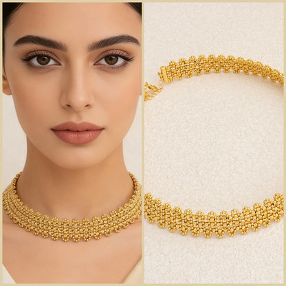 Jeweled 4-Piece Set Necklace Earrings Bracelet and Ring Handcrafted Water-Resistant and Hypoallergenic Fashionable Bridal Gifts
