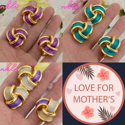 Dopamine Congo-Nigeria Trendy Earrings & Necklace Jewelry Set for Women, Chic Gift for Mother’s Day Wedding Party