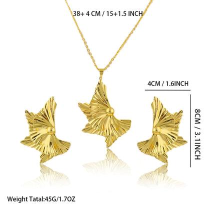 Plated Round Tassel Jewelry Sets for Women – Elegant Necklace & Earrings for Wedding Party Gift Accessories