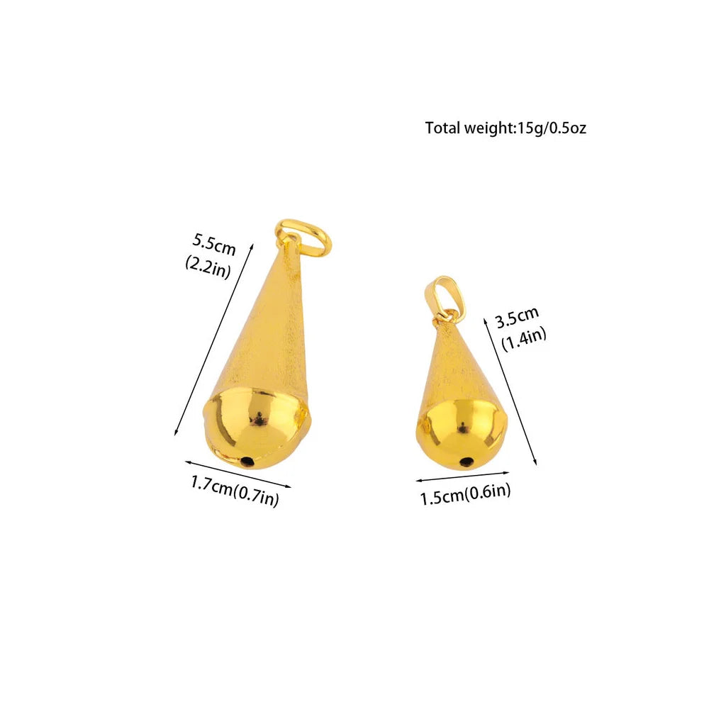 Gold Color Fashion Lion Water droplet Shape Pendant for Necklaces Copper Gold Plated Jewelry Accessories Wholesale