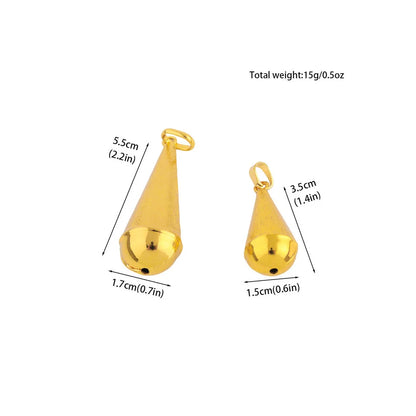 Gold Color Fashion Lion Water droplet Shape Pendant for Necklaces Copper Gold Plated Jewelry Accessories Wholesale