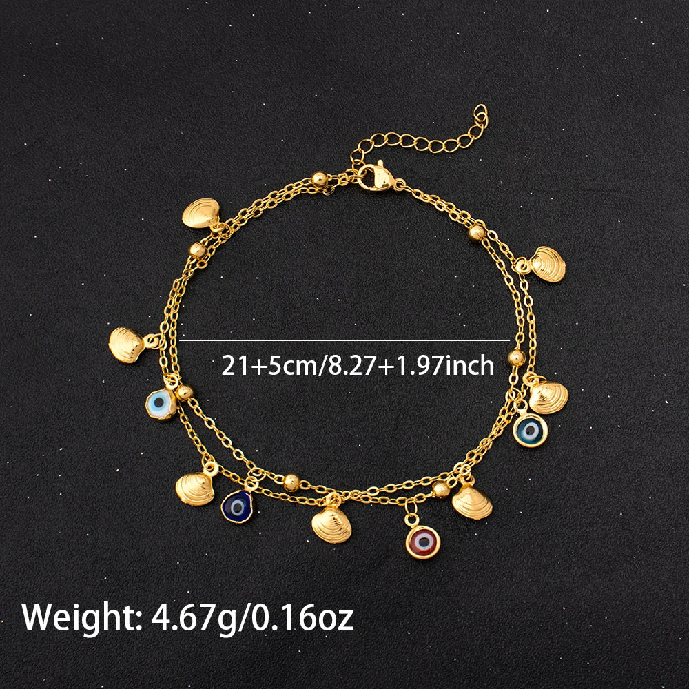 women foot jewelry Stainless Steel Luxury Shiny Zircon Anklets Bracelet 18K Plated Waterproof Statement Jewelry Gift New