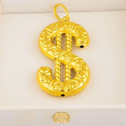 Gold Color Fashion Lion Water droplet Shape Pendant for Necklaces Copper Gold Plated Jewelry Accessories Wholesale