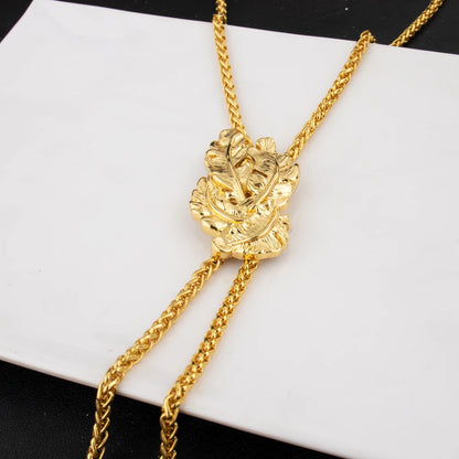 African Italian Dubai Women's Jewelry Set Luxury Long Chain Necklace Earrings Bracelet Ring Clothes Accessories Graduation Gift