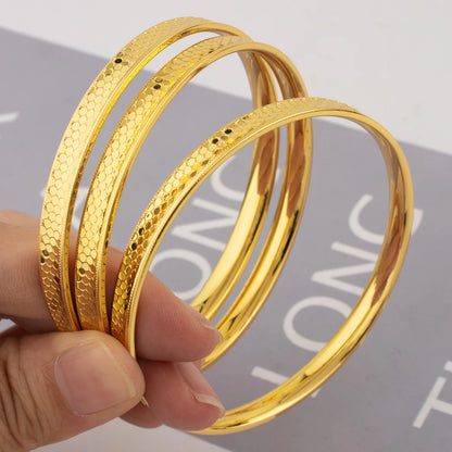 Tone 60mm Copper Hoop Bangle, Thick Engraved Design Luxury Bracelet for Women, Fashion Jewelry & Accessories for Jewelr