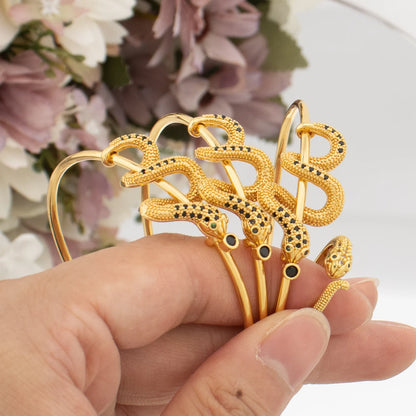 Gothic Snake Finger Bracelet & Ring Set, New Fashion Punk Jewelry for Women, Personality Accessories for Jewelry Gift