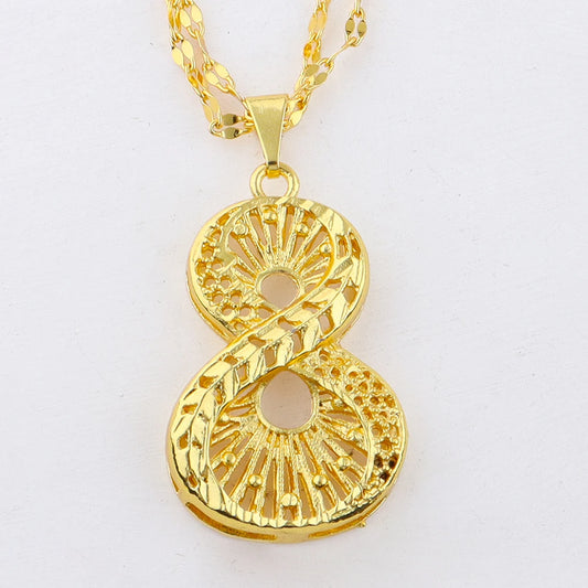 African 24K Gold Plated Necklaces Earrings Jewelry Set For Dubai Indian Nigeria Women Bridal Wedding Party Gift Jewellery
