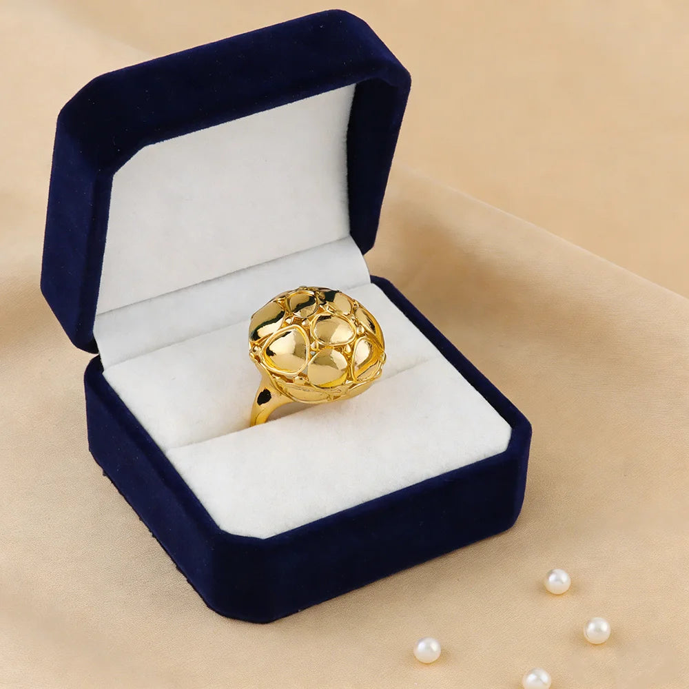 Minimalist Style Ring 18K Gold Plated Simple Titanium Rings for Women Gold Color Never Fade Luxury Classic rings Trendy Gift