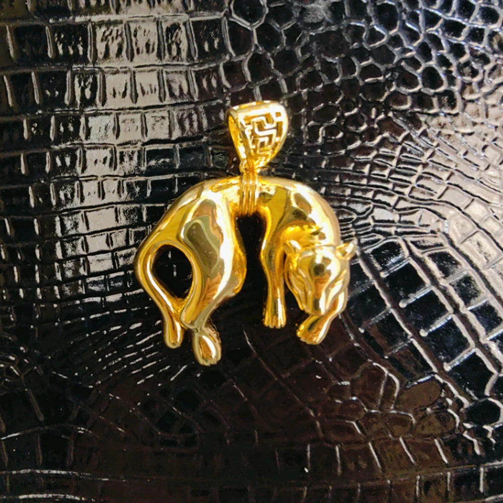 Color Hip Hop Personality Pendant: Crocodile Mermaid Lucky Bag Shape for Women Men, Trend Copper Jewelry Earrings Gift