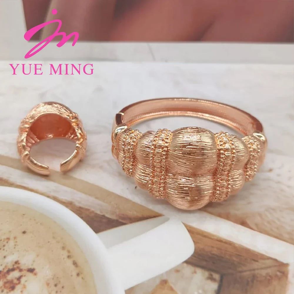 Yueming Copper Luxury Wedding Jewelry Set