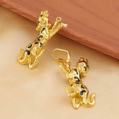 Gold Color Leopard Pendants For Women Girl Casual Sexy Chic Trendy Delicate DIY Party Jewelry Christmas Gifts