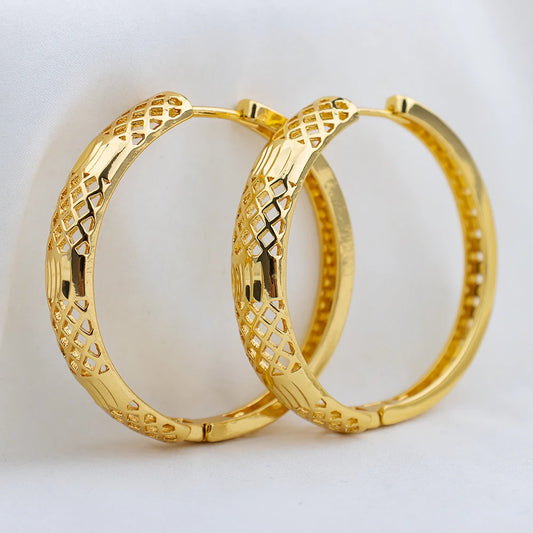 2025 Chic 6.5 cm Oversized Hoop Earrings for Women, Lightweight Statement Jewelry for Daily & Party