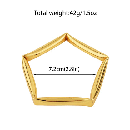 Plated Bracelet Punk Retro Simple Fashion Jewelry Hip-Hop High-End Accessories for Jewelry Gift Earring Set Minimalist Chic