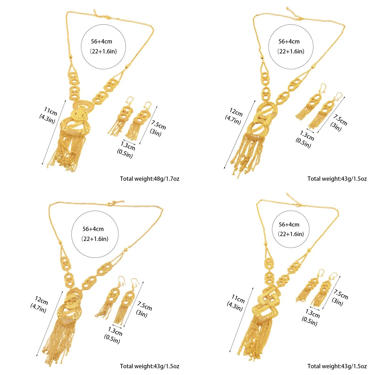 Luxury Arabic Gold Wedding Jewelry Set 24k Gold Plated Dubai Bridal Necklace Earrings Oman Women Vintage Jewelrys Gift For Mom