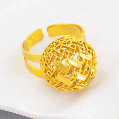 2025 New Gold Plated Stainless Steel Chain Bracelet and Ring for Women Couple Fashion Party Wedding Jewelry Gift