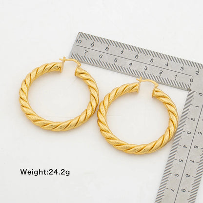 Geometric Circle Hoop Earrings For Women Exaggeration Ear 60MM Daily Wear Holiday Party Birthday Gift Fashion Jewelry Accessorie