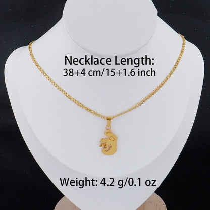 luxury stainless gold letter necklace for women high quality stainless steel Minimalist letters for necklace Daily wear Gift